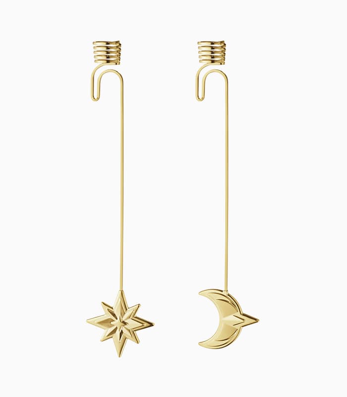 Christmas Candleholder Star and Moon